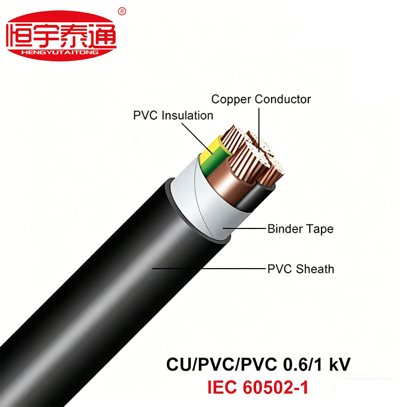 Cáp điện cách điện PVC dây dẫn đồng điện áp thấp NYY