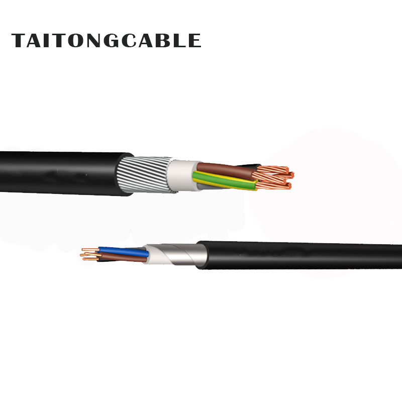 Dây dẫn điện bọc thép bọc thép điện áp thấp tùy chỉnh XLPE Cáp điện bọc cách điện PE