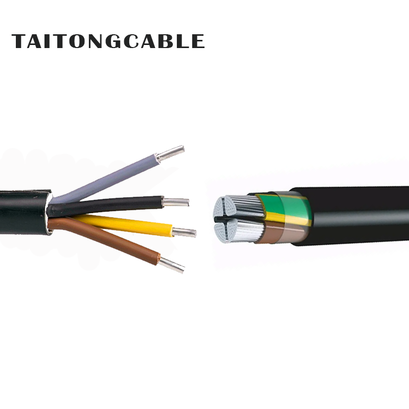 Cáp điện bọc cách điện PVC cách điện bằng nhôm không bọc thép điện áp thấp tùy chỉnh