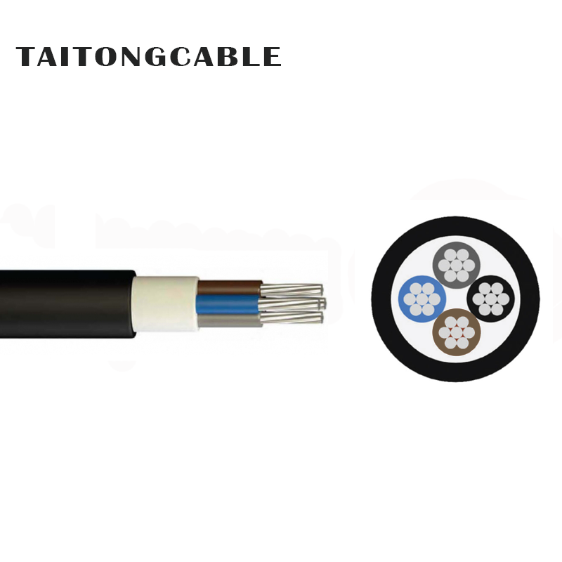 Dây dẫn nhôm 2-5 lõi điện áp thấp Cáp điện bọc nhựa PVC cách điện XLPE không bọc thép