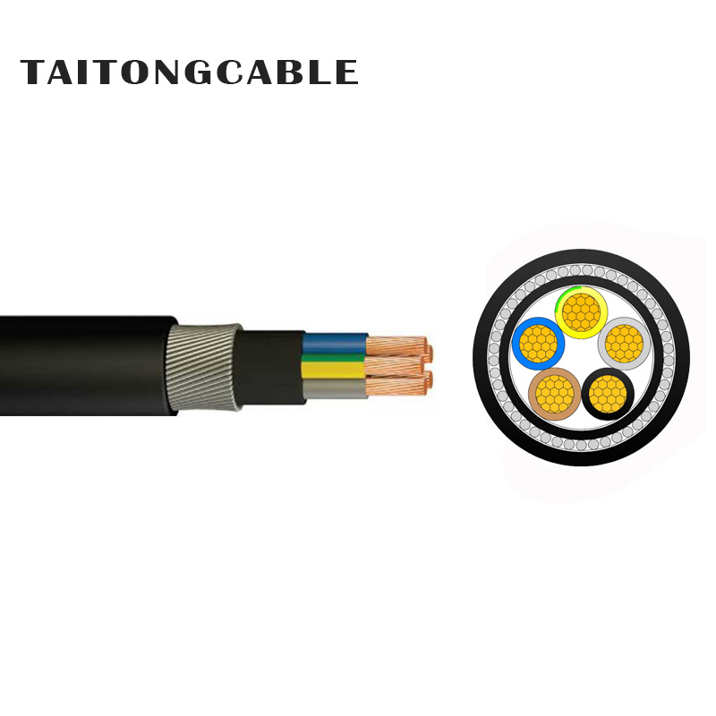 Cáp điện có vỏ bọc PVC cách điện XLPE 2-5 lõi điện áp thấp SWA