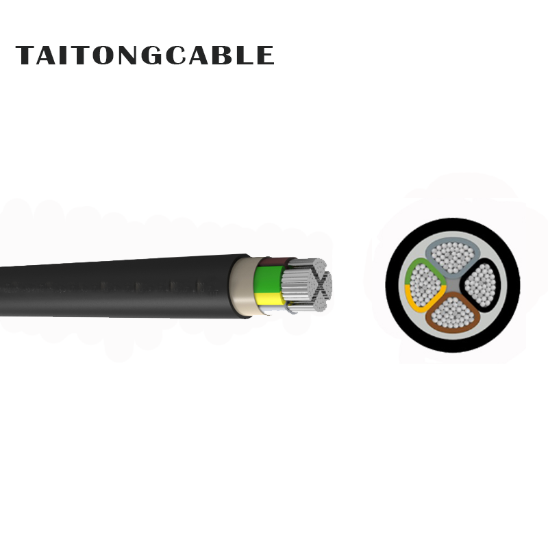 Cáp điện dẫn điện bằng nhôm bọc nhựa PVC cách điện 2-5 lõi PVC điện áp thấp